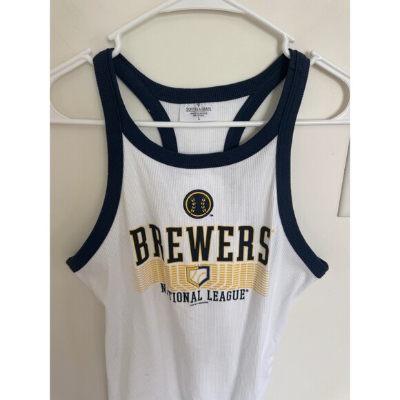 Soft As A Grape Women's Brewers MLB Tank XL - Picture 2 of 5